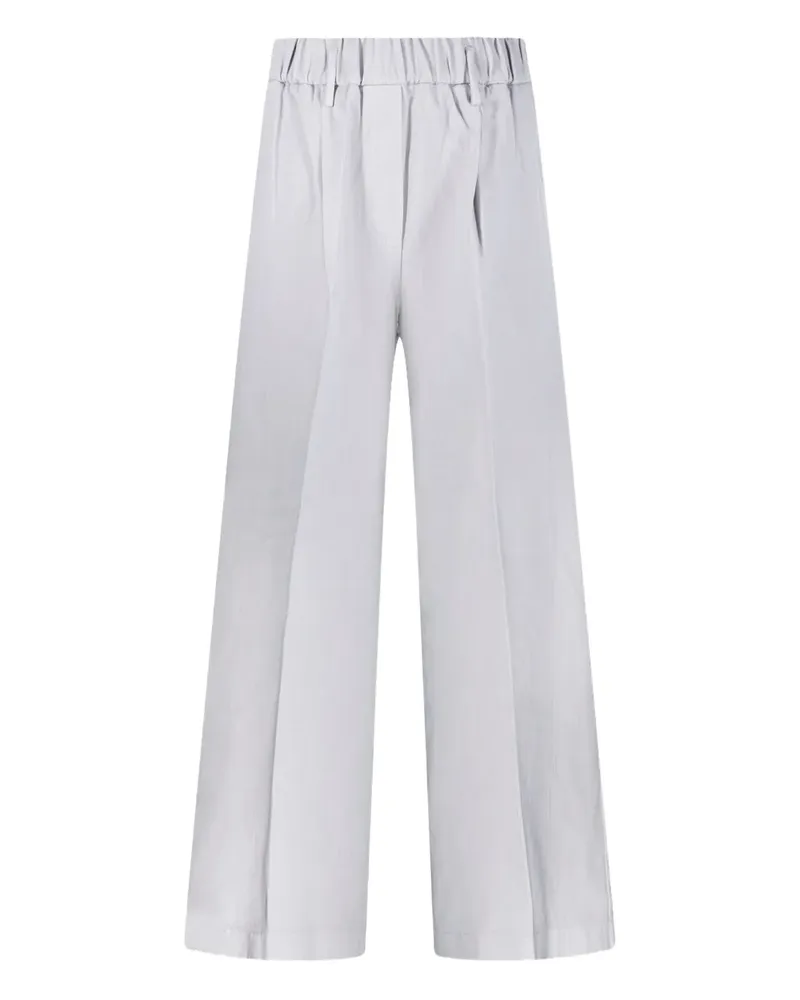 forte_forte Hose mit elastischem Bund - Grau Grau