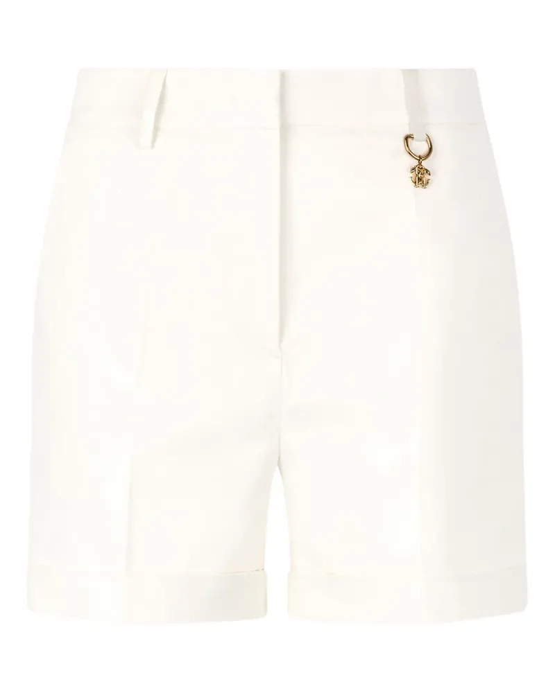 Roberto Cavalli Shorts mit Logo-Anhänger - Nude Nude