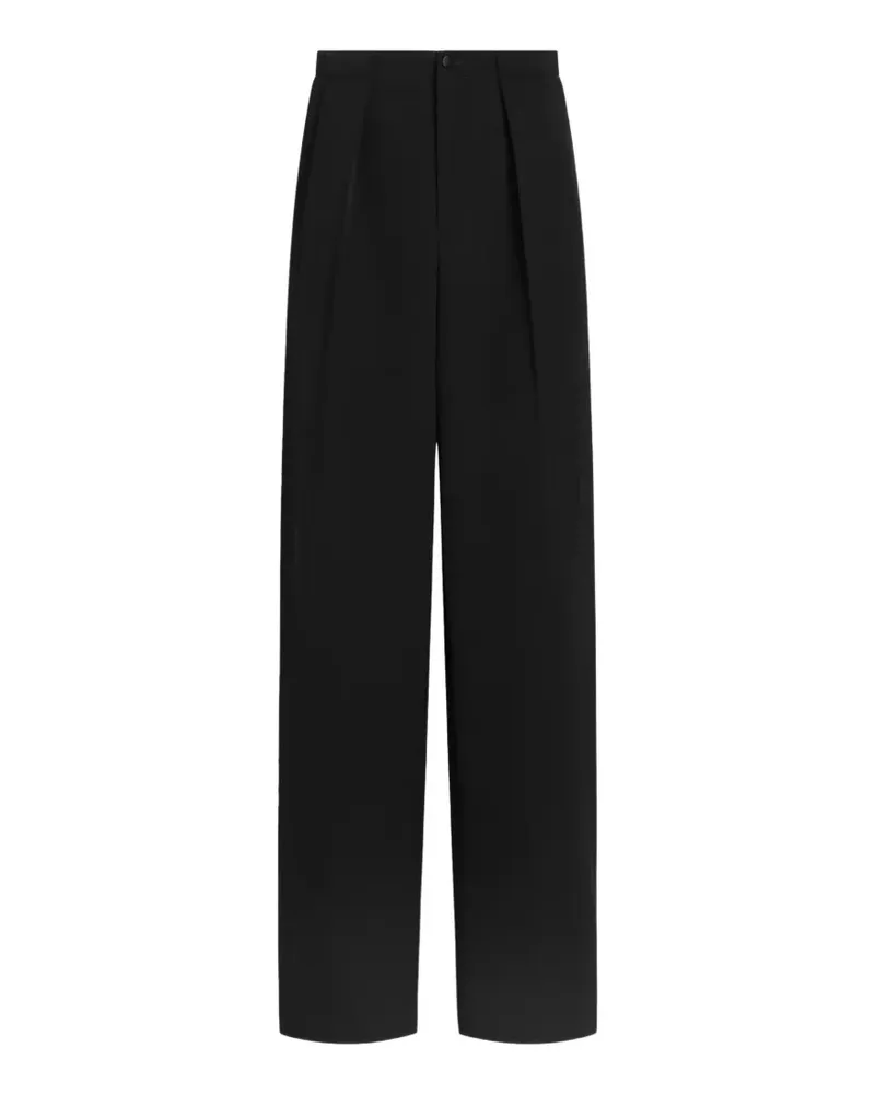 Dolce & Gabbana Hose aus Wollgabardine - Schwarz Schwarz