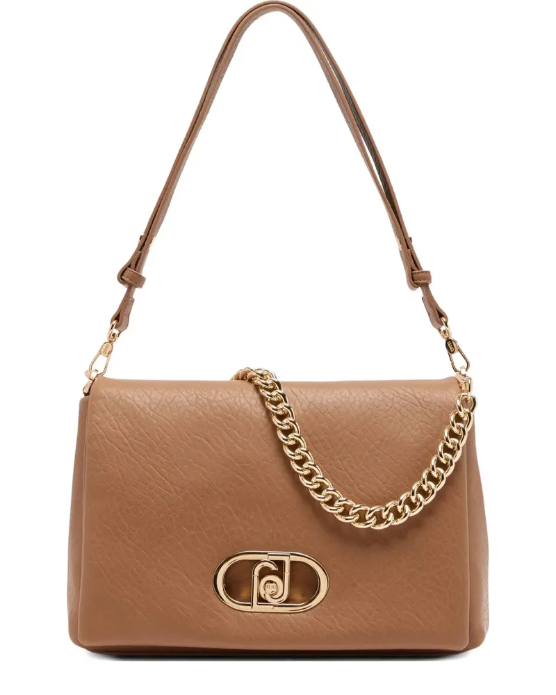 Liu Jo Große LaPuffy Schultertasche mit Kettenriemen - Braun Braun