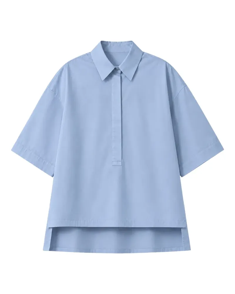 Liviana Conti Millie Hemd mit asymmetrischem Saum - Blau Blau