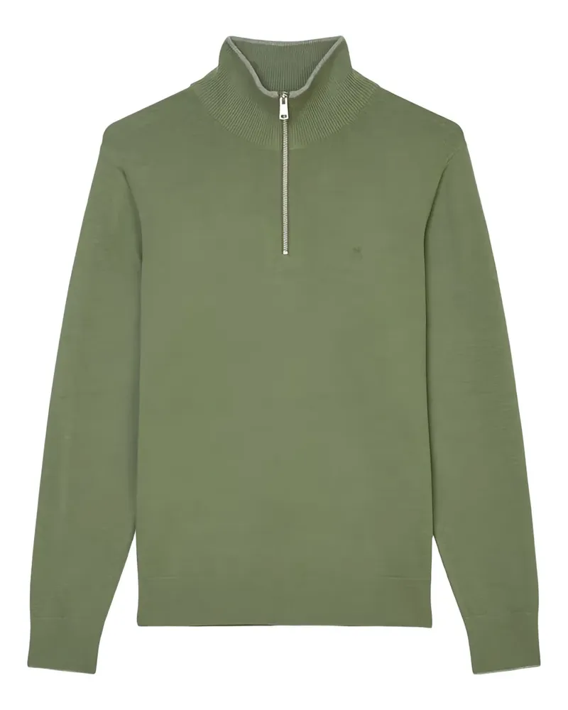 Marc O'Polo Pullover mit Reißverschlusskragen - Grün Grün