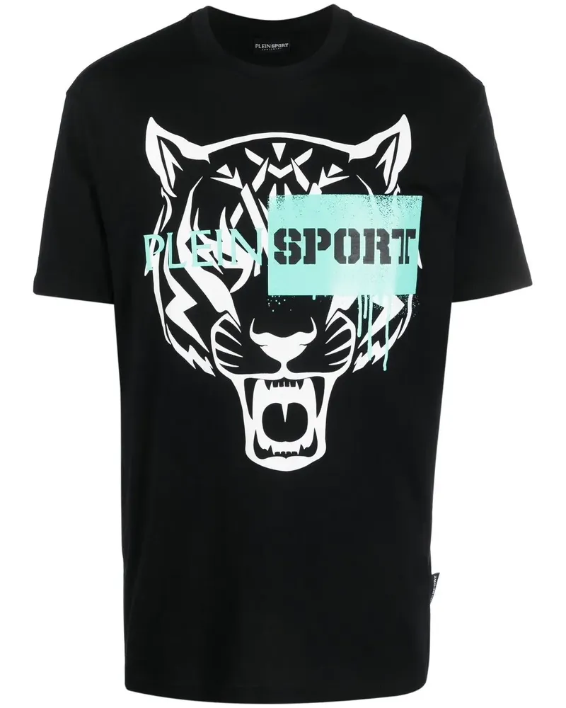 Philipp Plein T-Shirt mit grafischem Print - Schwarz Schwarz