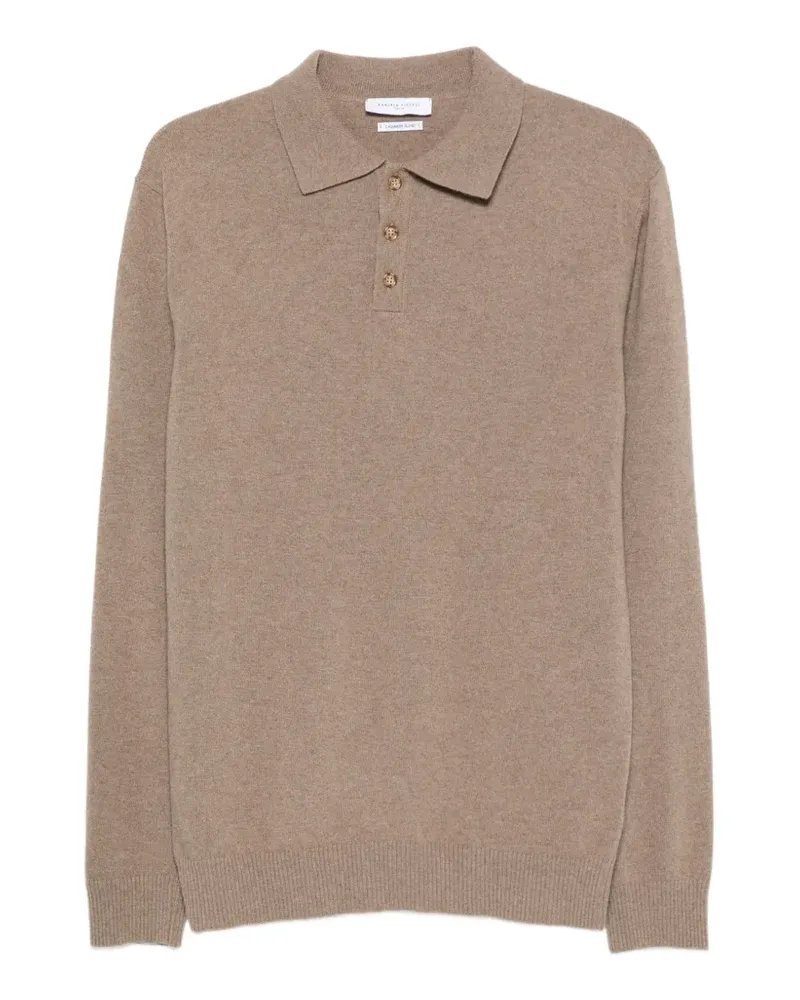 Daniele Fiesoli Poloshirt mit langen Ärmeln - Nude Nude
