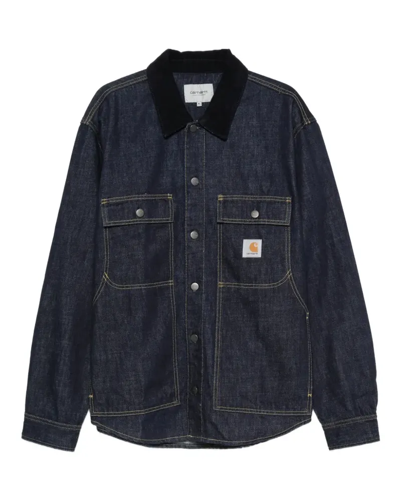 Carhartt WIP Oakland Hemdjacke mit Cordkragen - Blau Blau