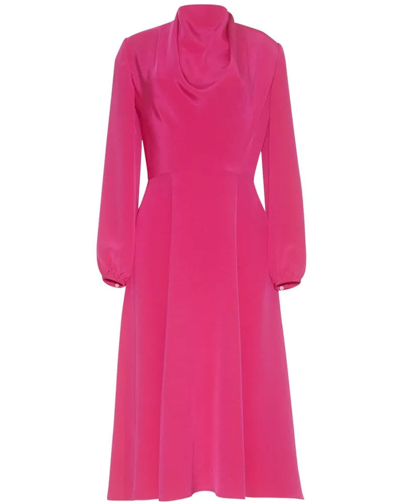 Adam Lippes Blythe Kleid aus Seidenkrepp Rosa