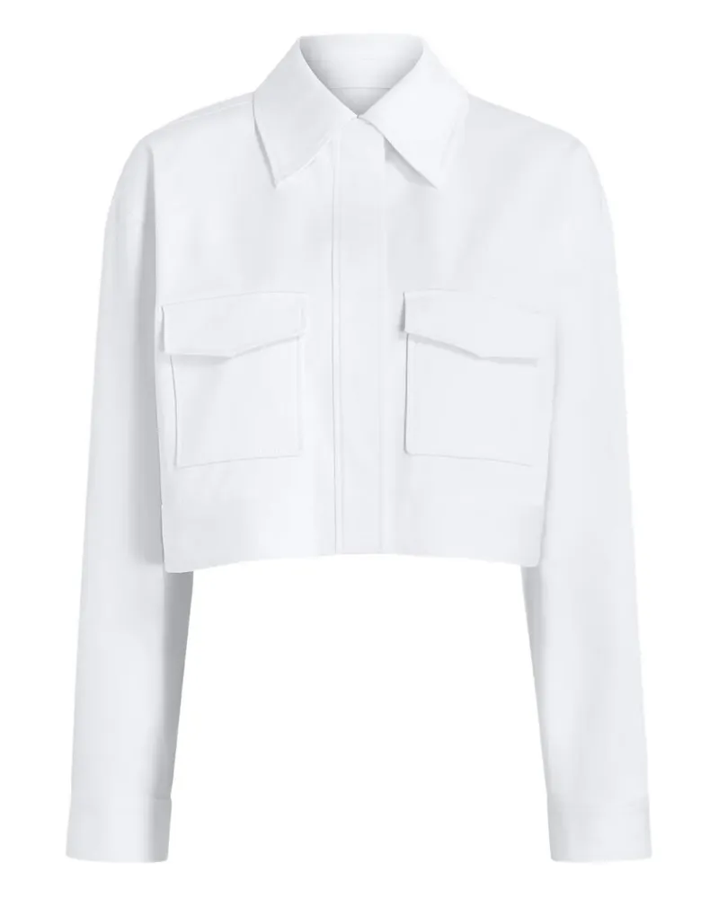 Proenza Schouler Dylan Cropped-Jacke - Weiß Weiß