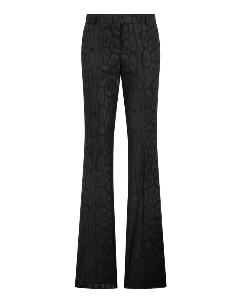 Roberto Cavalli printed flared trousers - Schwarz Schwarz
