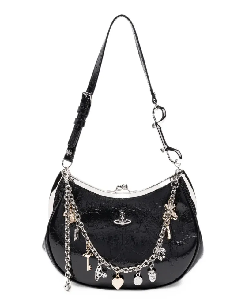 Vivienne Westwood Charm Frame purse - Schwarz Schwarz
