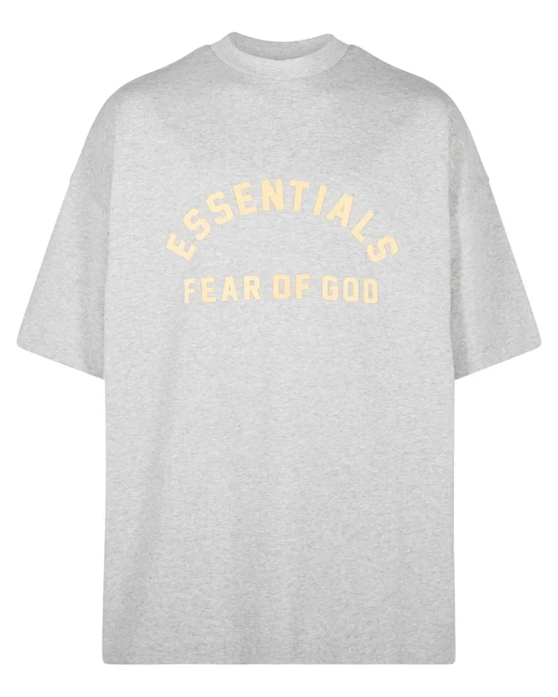 Fear of God T-Shirt mit Logo-Print Grau