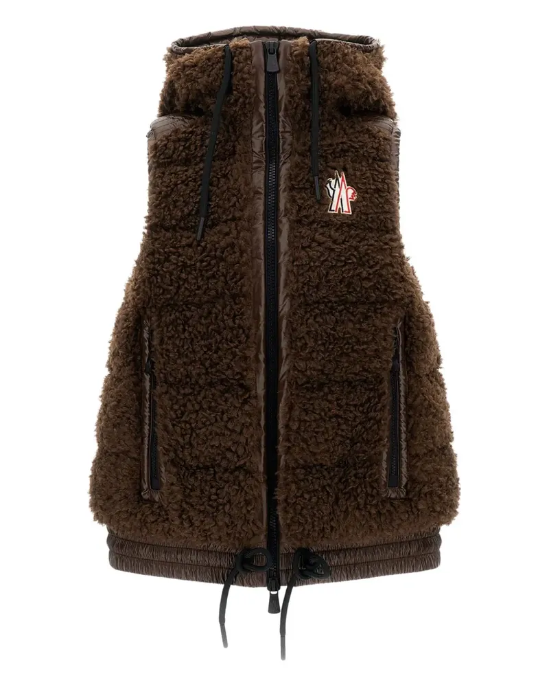 Moncler hooded fleece vest - Braun Braun