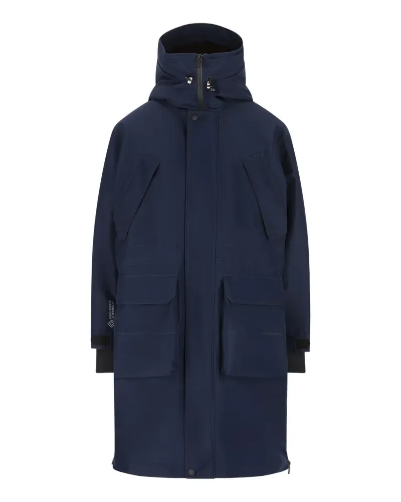 Moncler Mantel mit verstellbarer Kapuze - Blau Blau