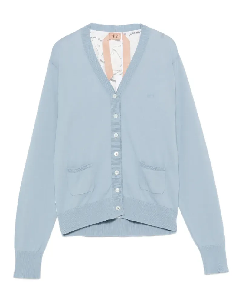 N° 21 V-neck cardigan - Blau Blau