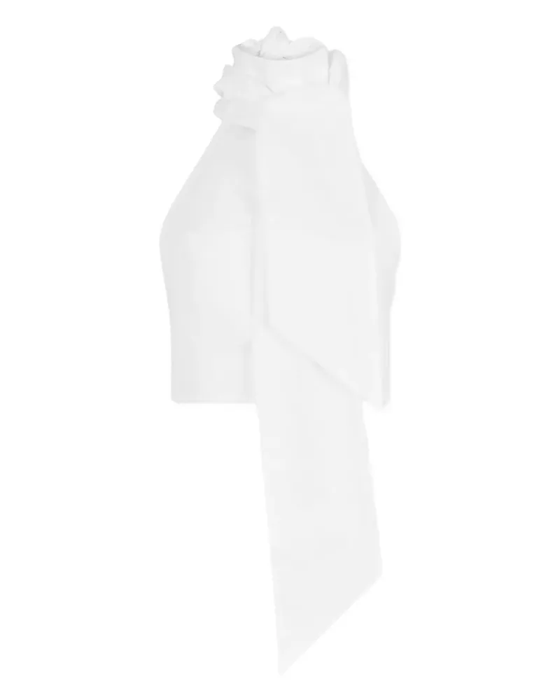 Dsquared2 Oberteil mit Schleifendetail - Weiß Weiß