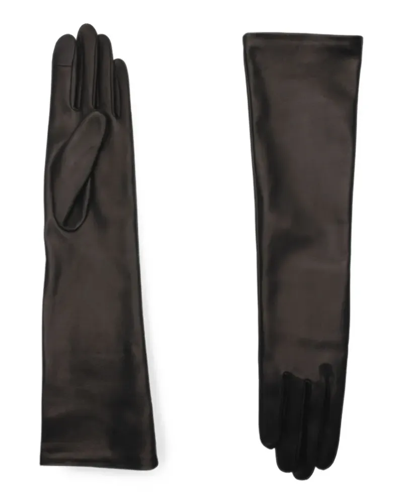 Agnelle Opera leather gloves - Schwarz Schwarz