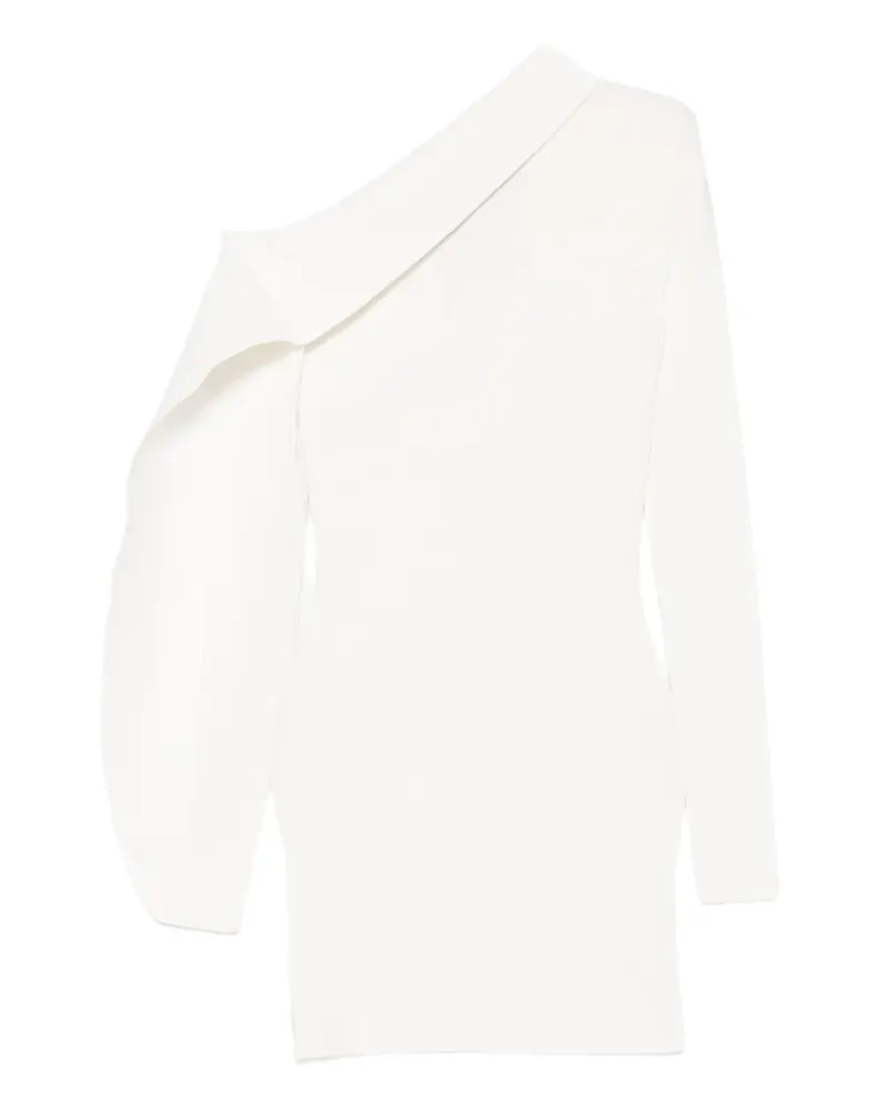 David Koma Asymmetrisches Minikleid - Weiß Weiß