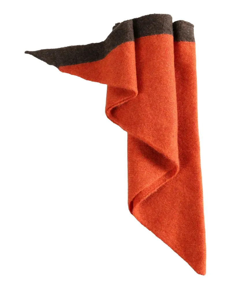 Margaret Howell colour-block scarf - Orange Orange