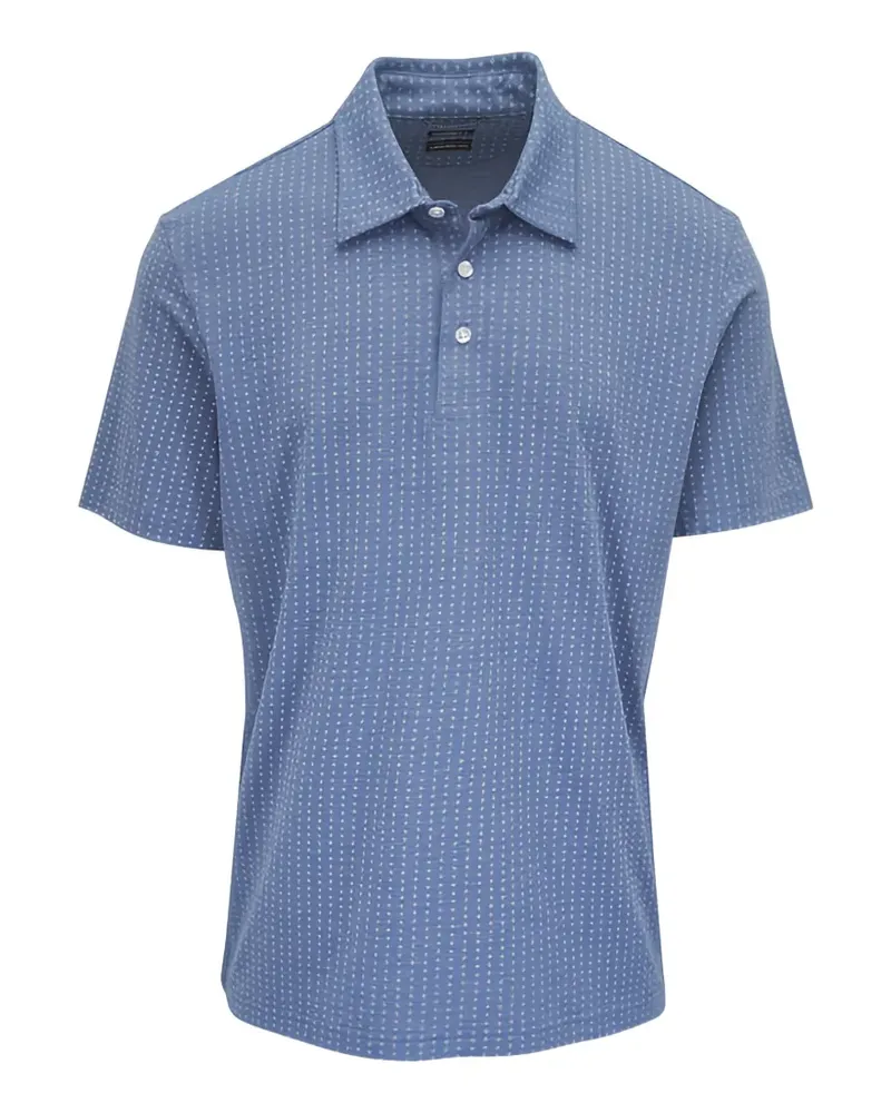 Faherty Movement™ dotted polo shirt - Blau Blau