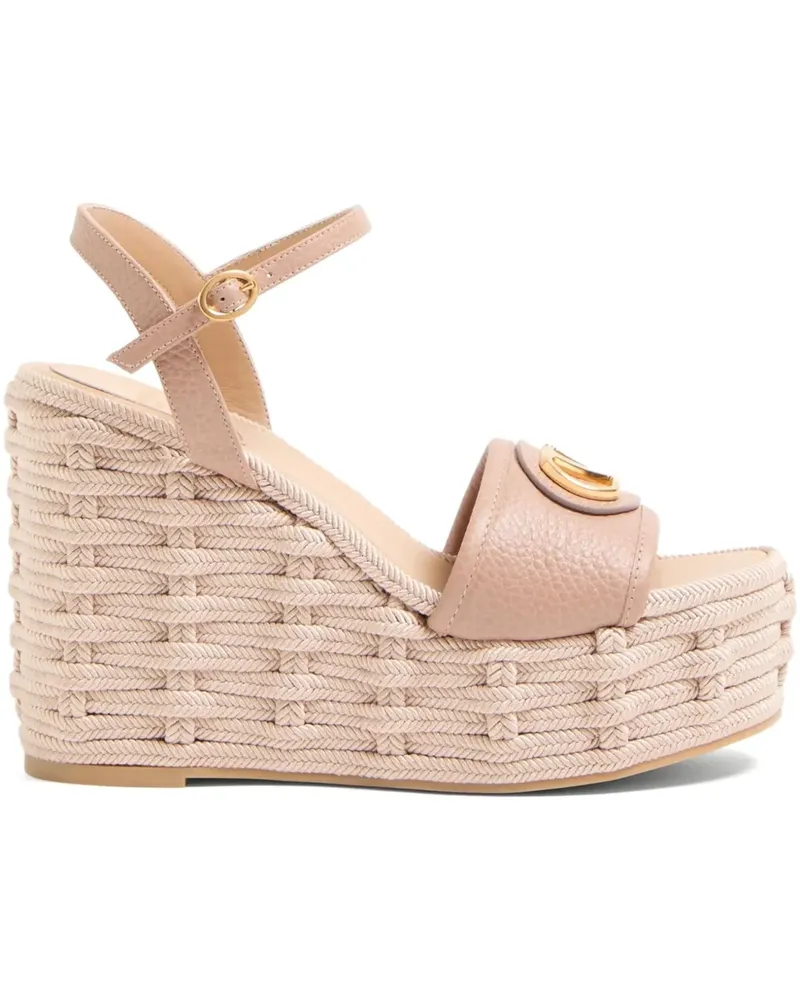 Valentino Garavani VLogo Signature Wedge-Sandalen 120mm - Rosa Rosa