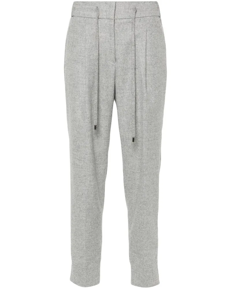Peserico Klassische Tapered-Hose - Grau Grau