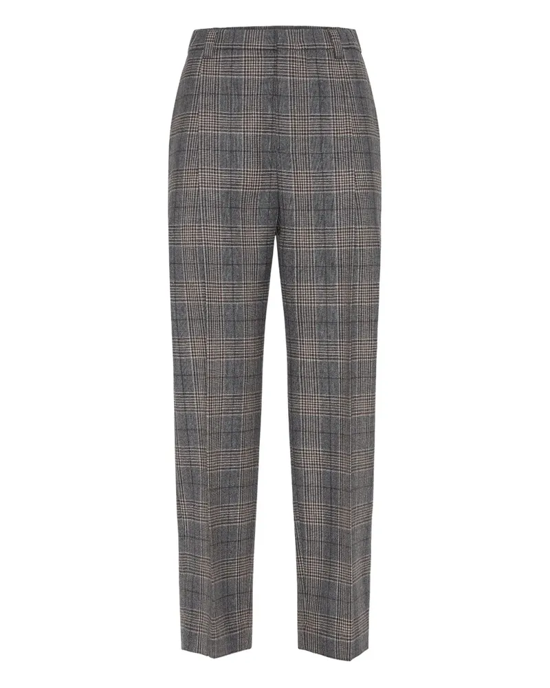 Brunello Cucinelli Karierte Hose - Grau Grau