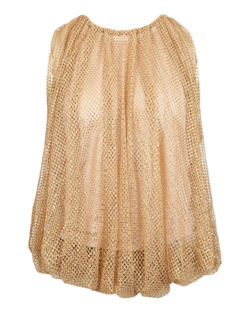 SPORTMAX Oberteil mit Kristallverzierung - Gold Gold