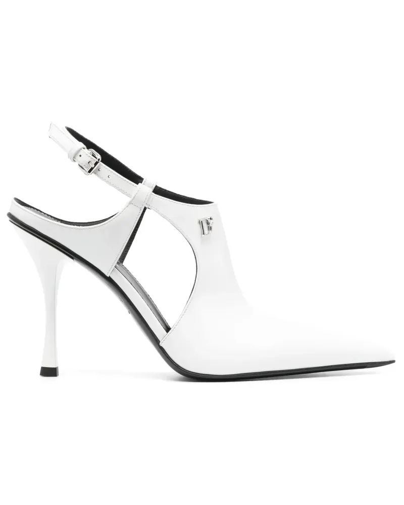 Dsquared2 Pumps mit Slingback-Riemen 115mm - Weiß Weiß
