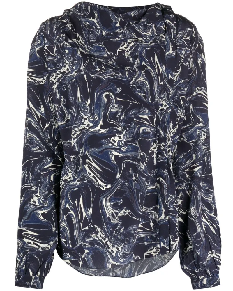 Isabel Marant Bluse mit Print - Blau Blau