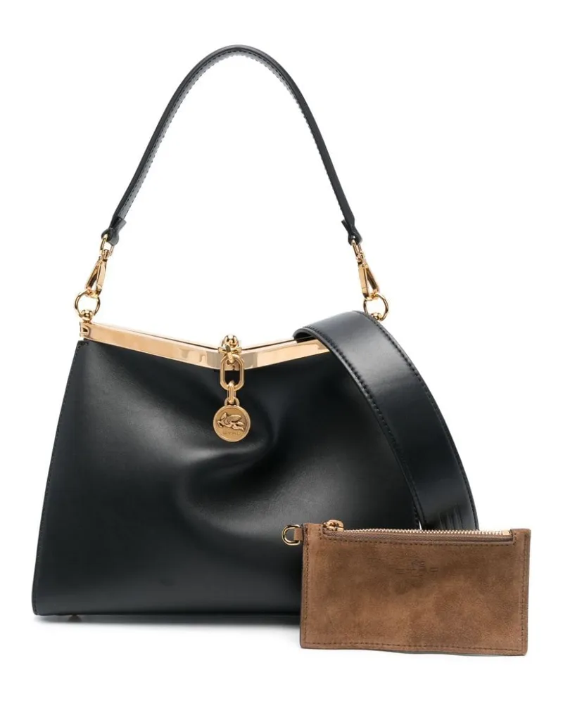 Etro Mittelgroße Vela Schultertasche - Schwarz Schwarz