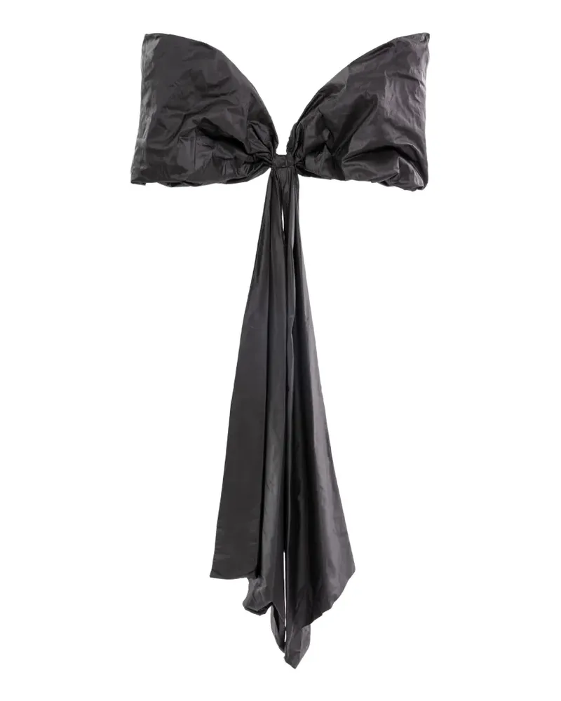 Saiid Kobeisy oversized bow-shaped cape - Schwarz Schwarz