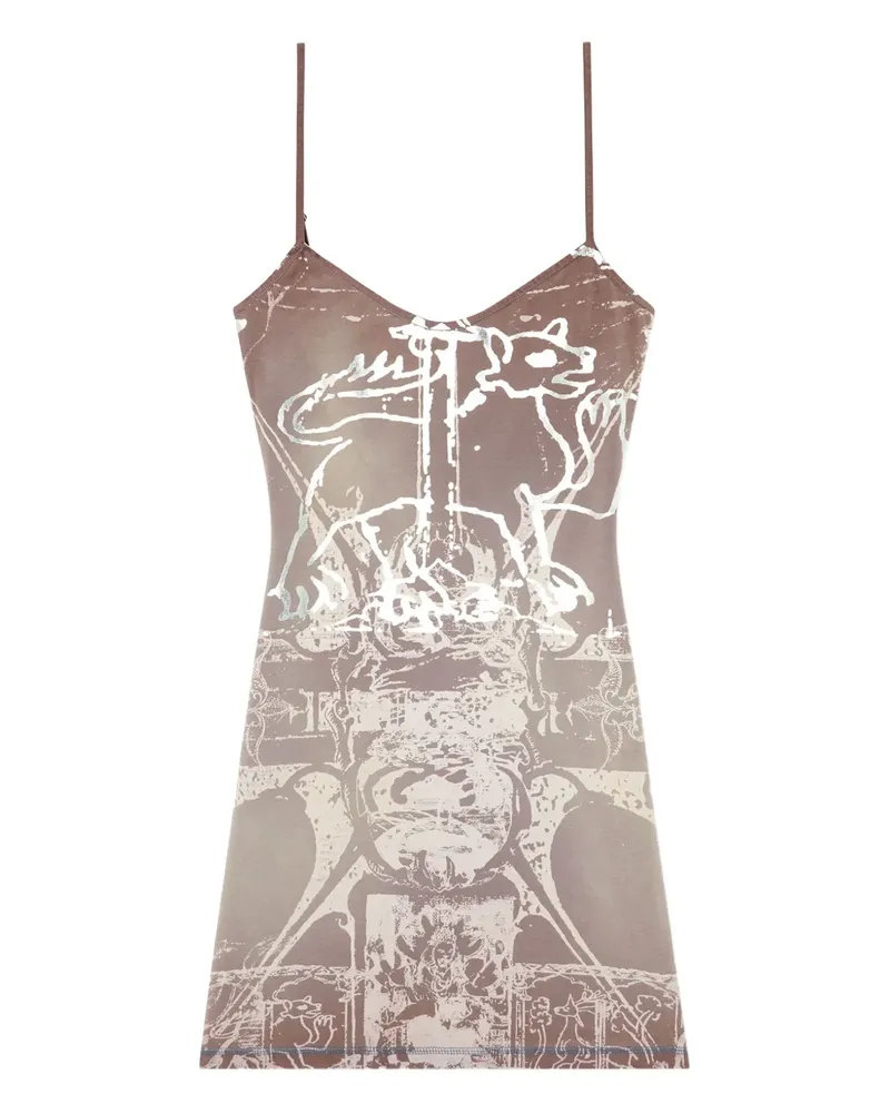 Diesel D-Longy Minikleid - Nude Nude