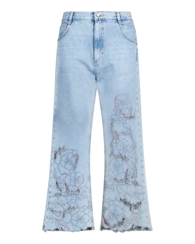 Liu Jo Jeans mit Lochstickerei - Blau Blau