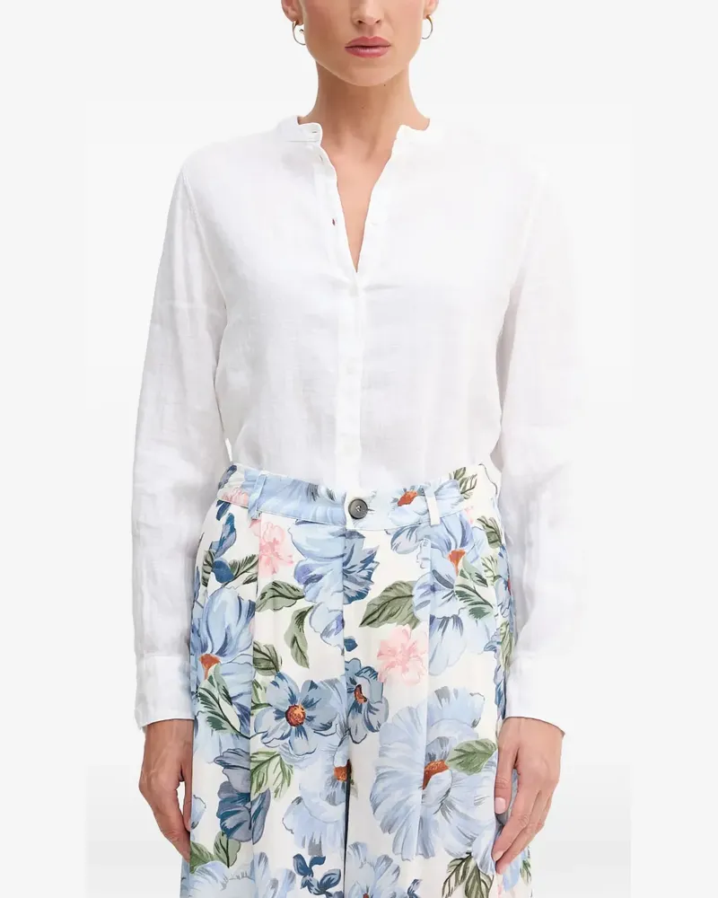 Mos Mosh mandarin-collar long-sleeve shirt - Weiß Weiß