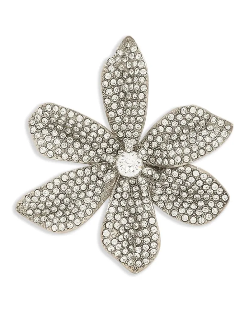 Dolce & Gabbana Lilly-Brosche 50mm - Silber Silber