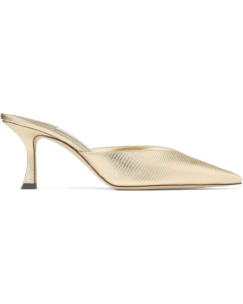 Jimmy Choo Solar Mules 70mm - Gold Gold