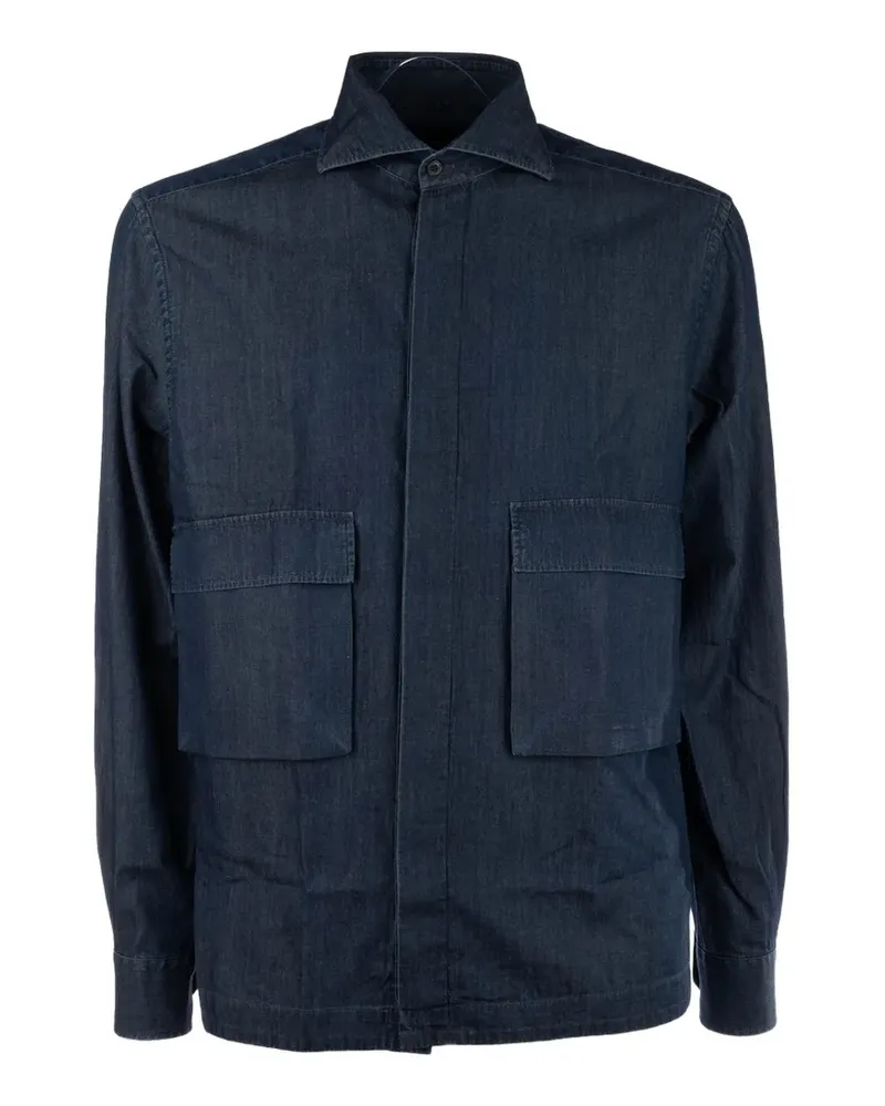 Corneliani pocket shirt - Blau Blau