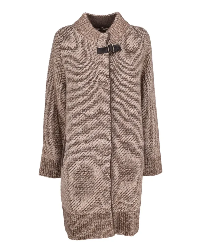Falconeri buckle-fastening single-breasted coat - Nude Nude