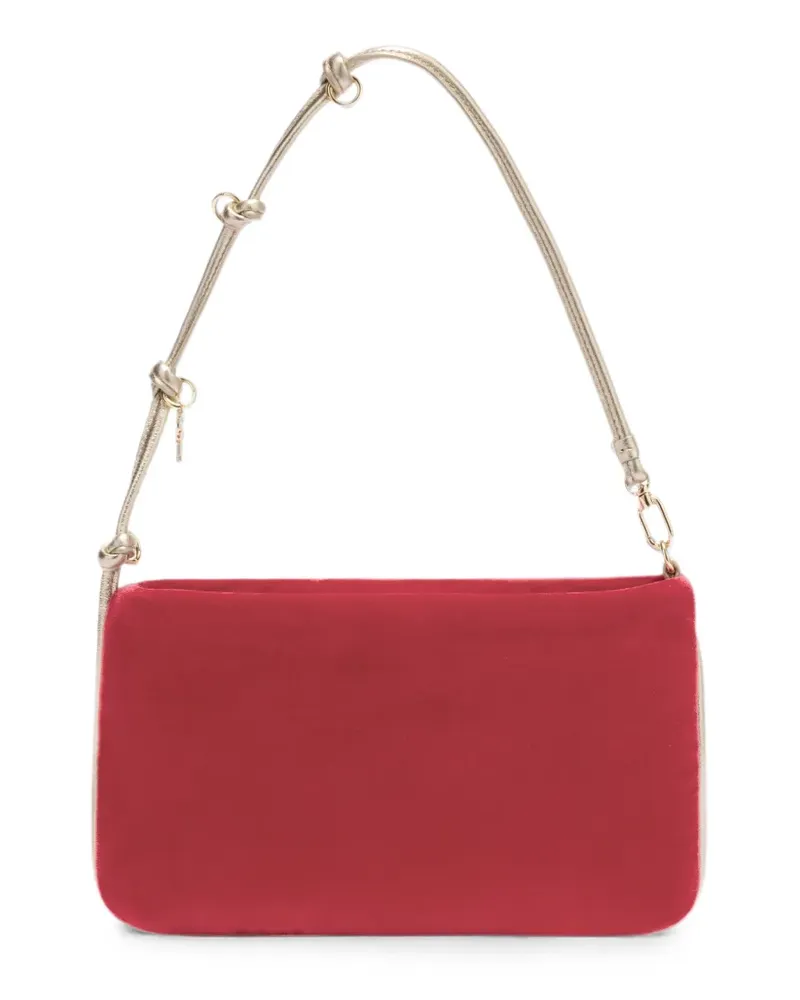 Furla Schultertasche aus Samt - Rot Rot