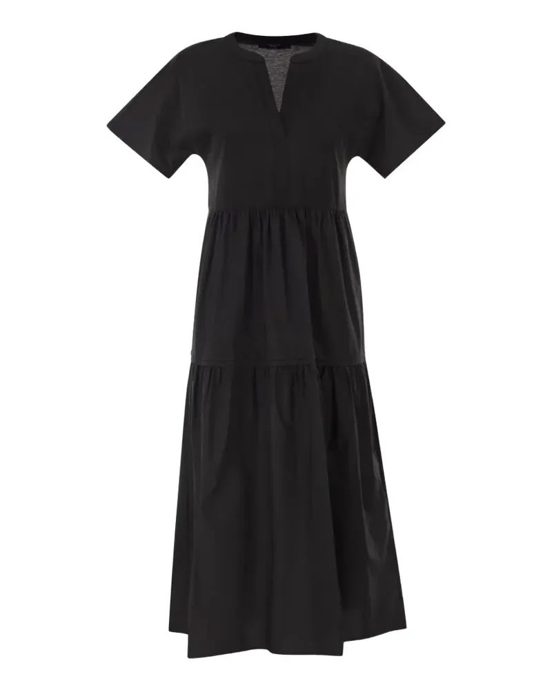 Max Mara poplin cotton dress - Schwarz Schwarz