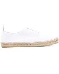 Thom Browne Heritage Sneakers mit Jutesohle Weiß