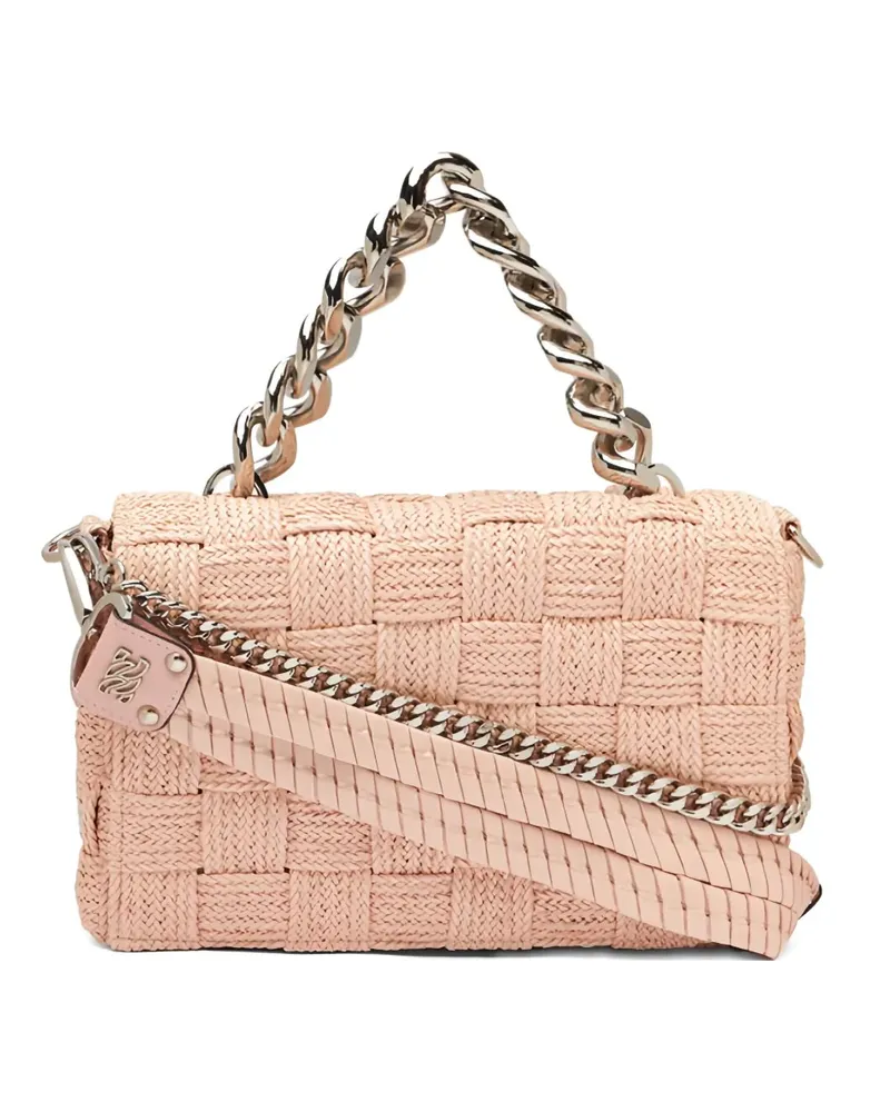 Casadei Gewebte Hanoi Schultertasche mit Kette - Nude Nude