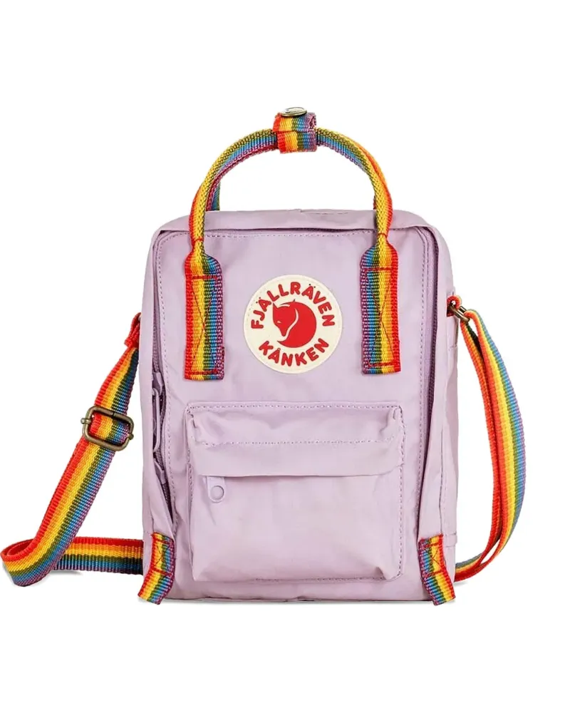 Fjäll Räven Mini Kånken Tote Bag mit Regenbogenhenkel - Violett Violett
