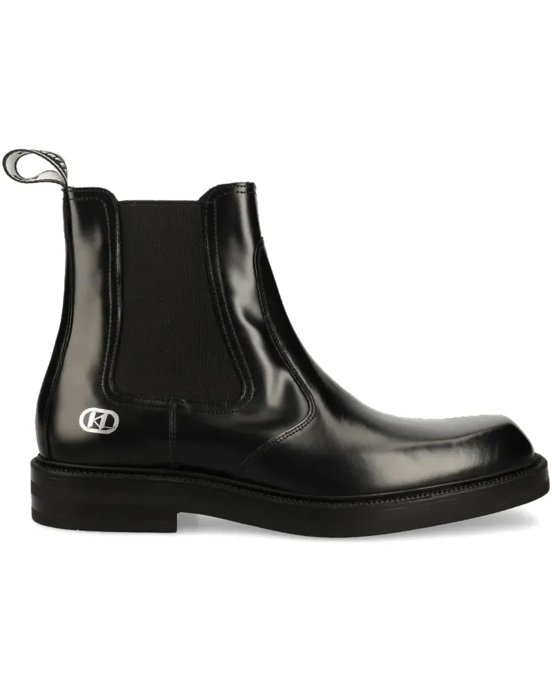 Karl Lagerfeld Stiefel aus Lackleder - Schwarz Schwarz