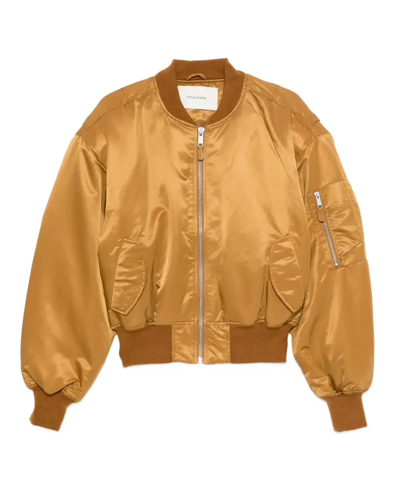 Entire Studios Bomberjacke im Cropped-Design - Braun Braun
