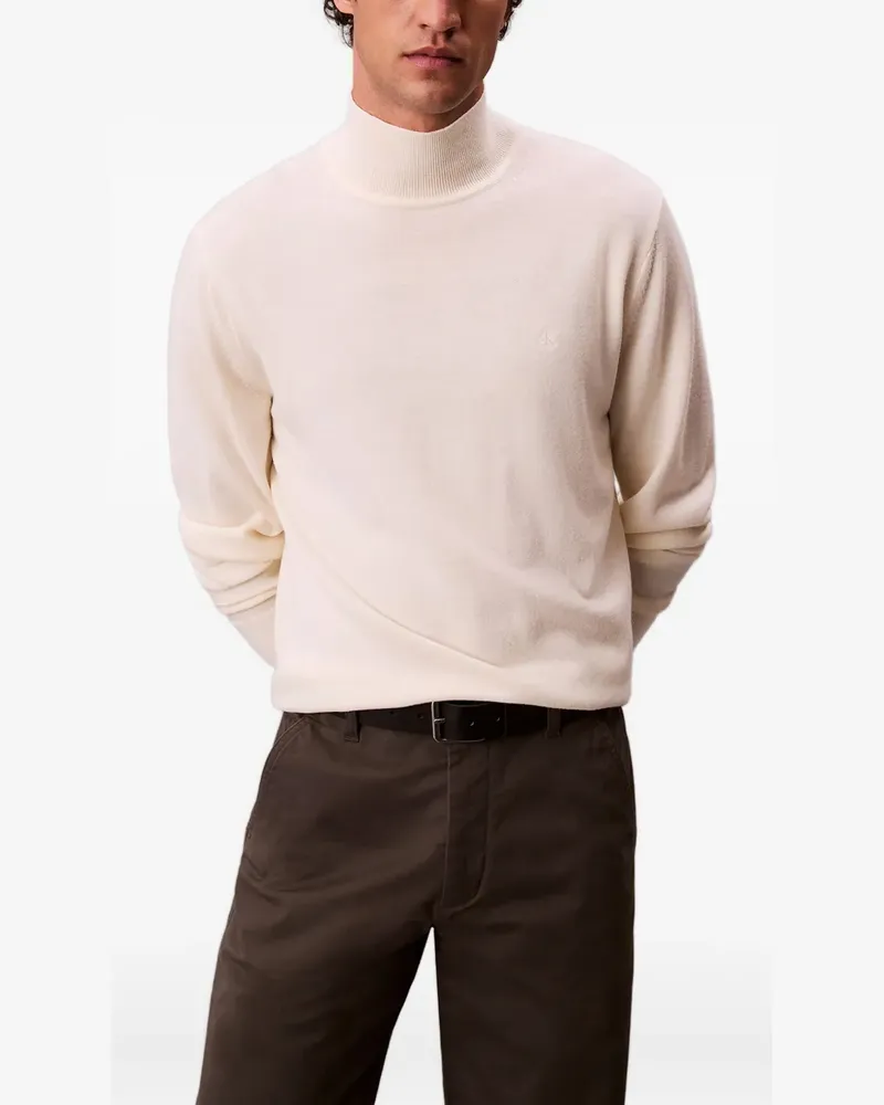 Calvin Klein high-neck wool sweater - Nude Nude