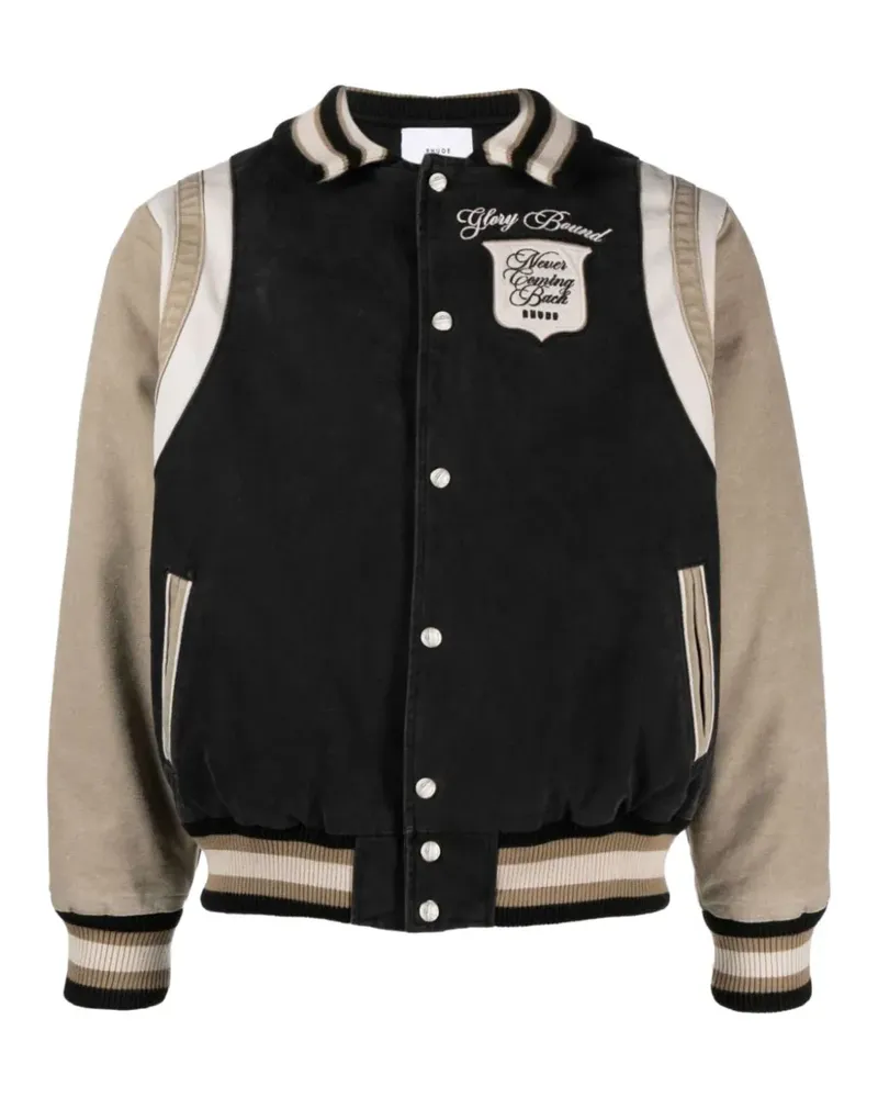 RHUDE Collegejacke - Schwarz Schwarz
