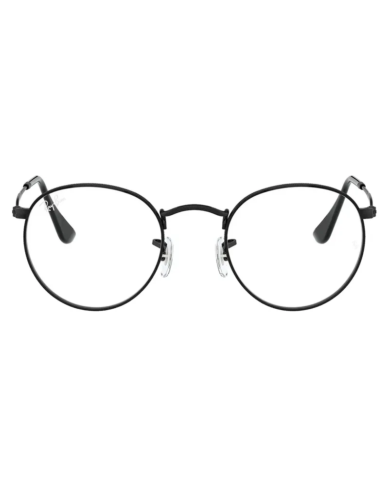 Ray Ban Brille mit rundem Gestell - Schwarz Schwarz