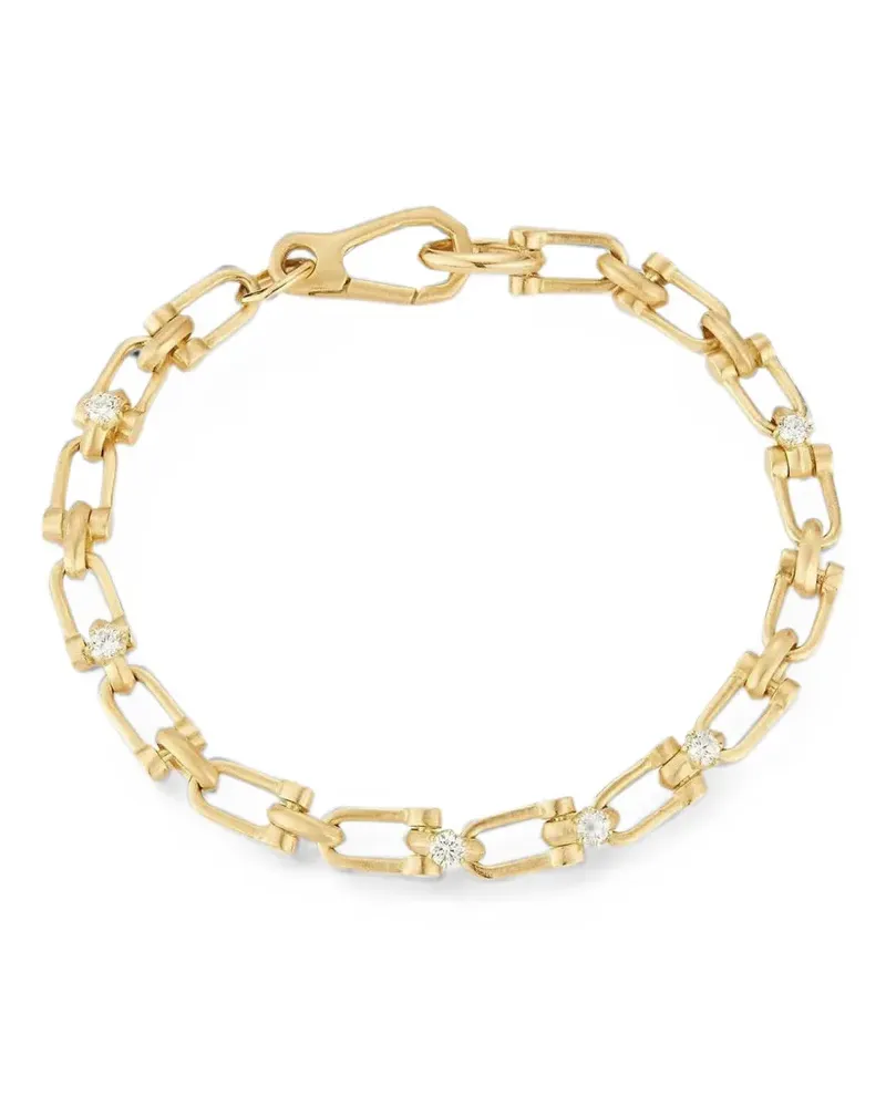 Jade Trau Georgina diamond link bracelet - Gold Gold