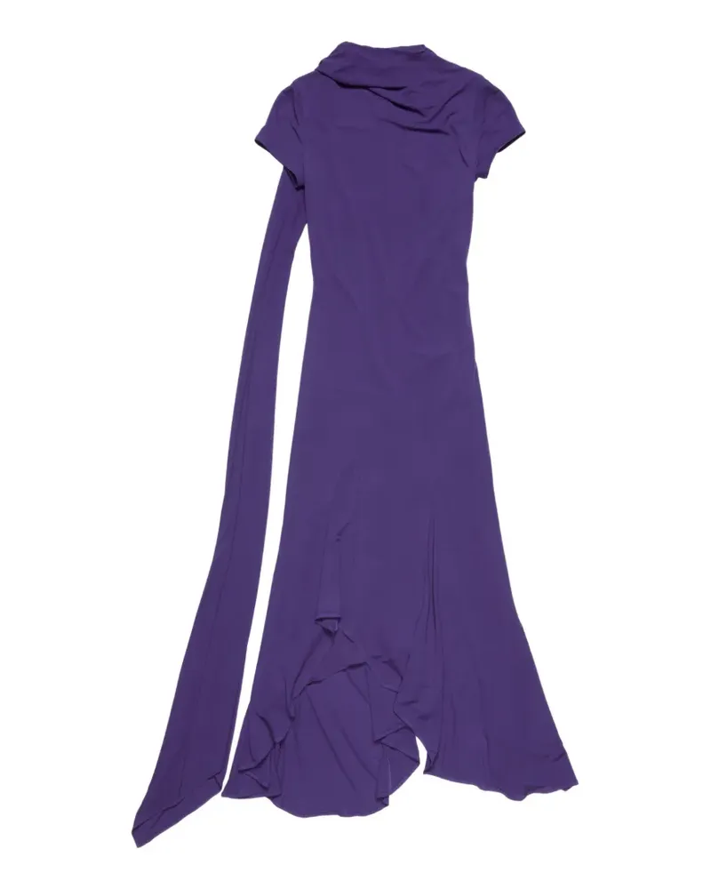 Acne Studios Midikleid mit asymmetrischem Saum - Violett Violett