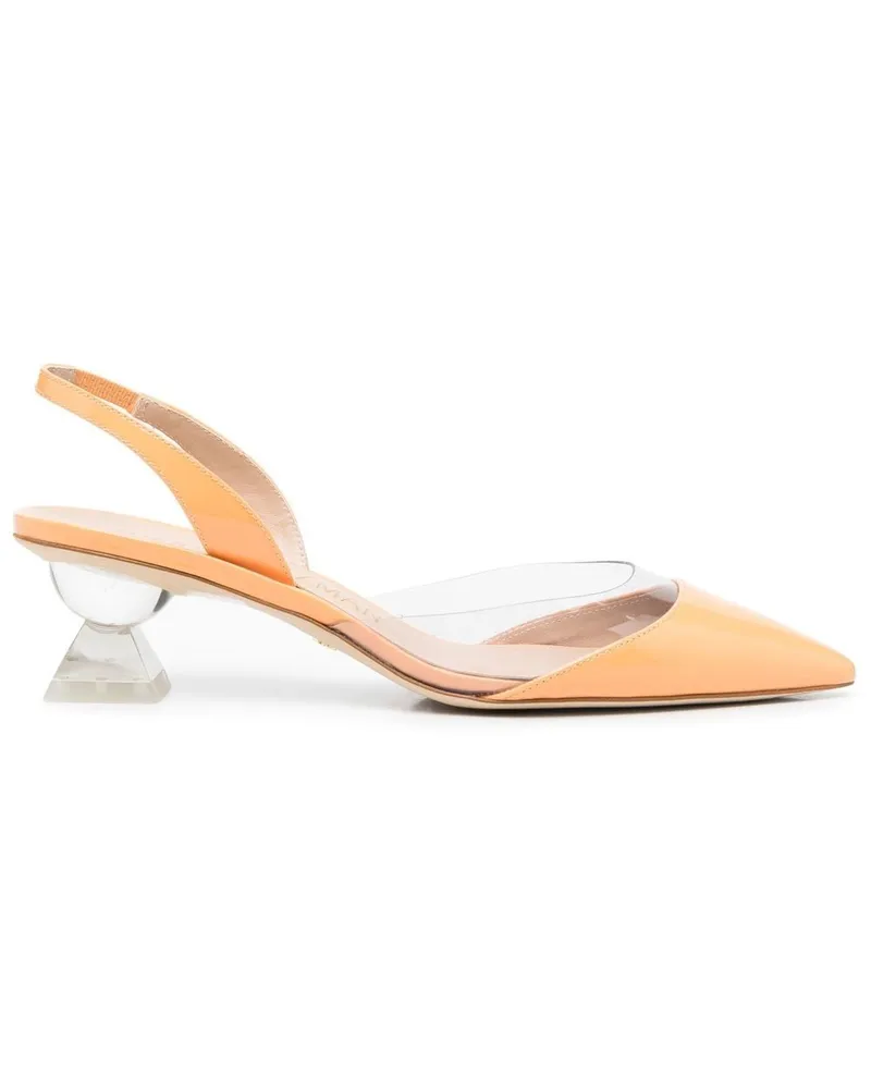Stuart Weitzman Forme Lucite Pumps - Orange Orange